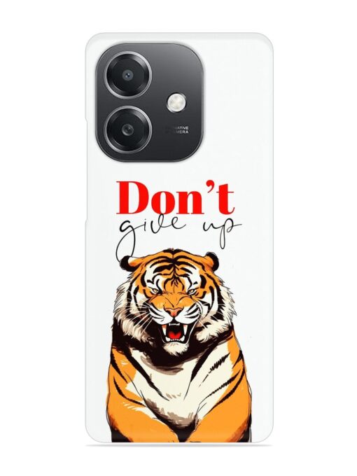 Don'T Give Up Tiger Art Snap Case for Oppo A3X (5G)