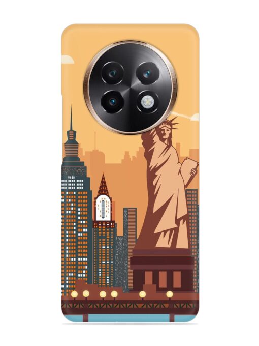 New York Statue Of Liberty Architectural Scenery Snap Case for Realme 13 Plus (5G)