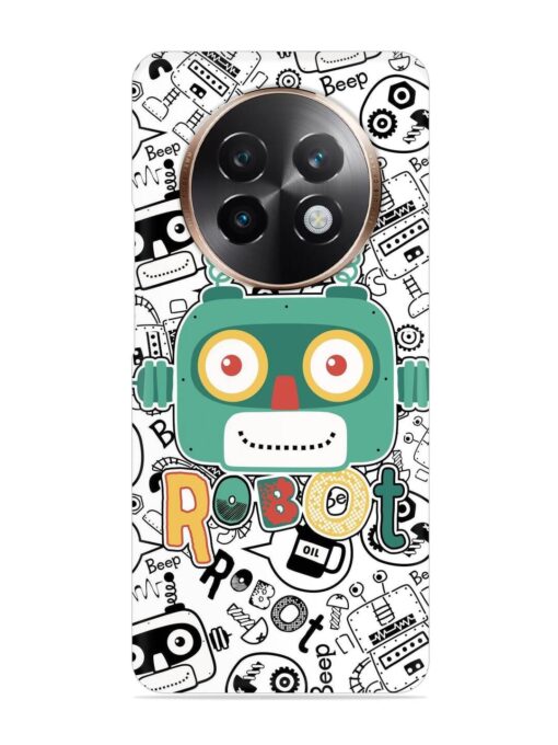 Robot Modern Seamless Pattern Snap Case for Realme 13 Plus (5G)