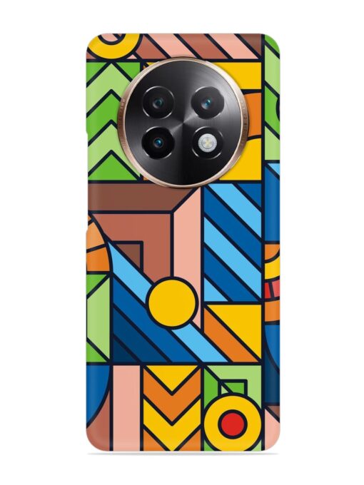 Colorful Geometric Snap Case for Realme 13 Plus (5G)