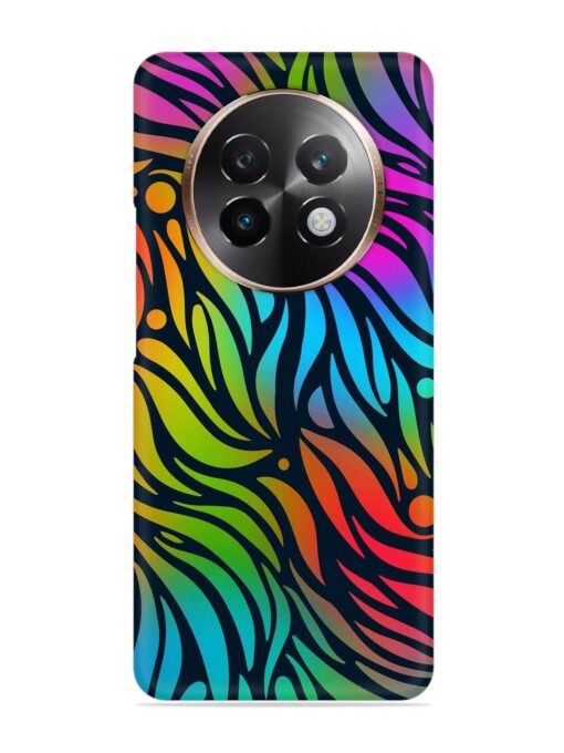 Abstract Leaf Design Snap Case for Realme 13 Plus (5G) Zapvi