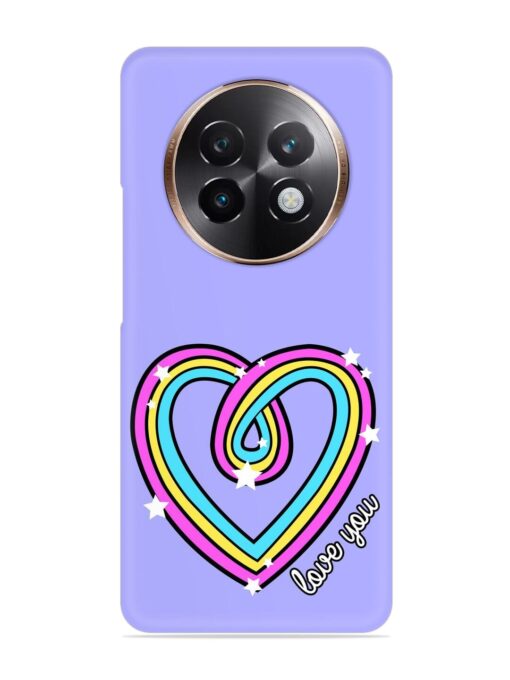 Colorful Rainbow Heart Snap Case for Realme 13 Plus (5G)