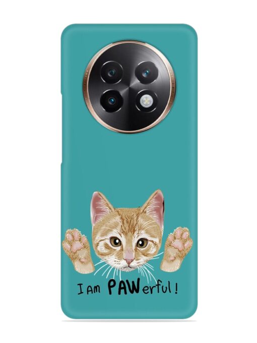 Typography Slogan Cat Snap Case for Realme 13 Plus (5G)