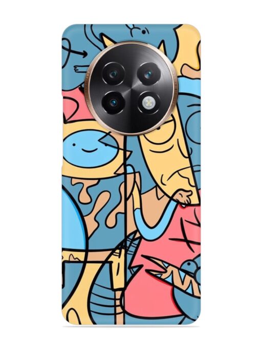 Silly Face Doodle Snap Case for Realme 13 Plus (5G)