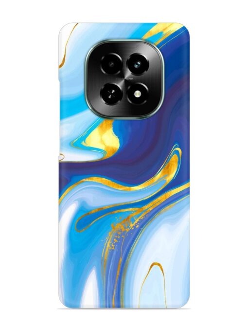 Watercolor Background With Golden Foil Snap Case for Realme C63 (5G)