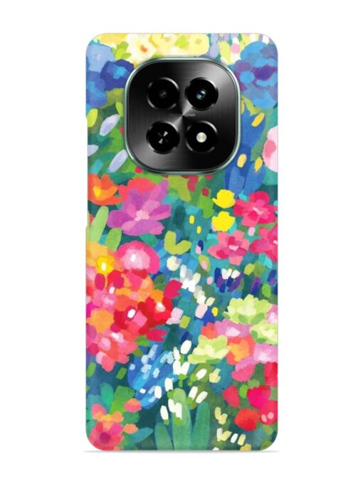 Watercolor Flower Art Snap Case for Realme C63 (5G)