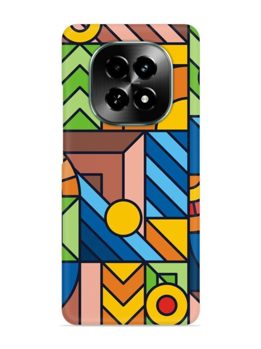 Colorful Geometric Snap Case for Realme C63 (5G)