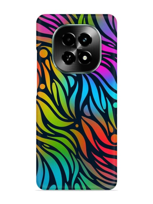 Abstract Leaf Design Snap Case for Realme C63 (5G)