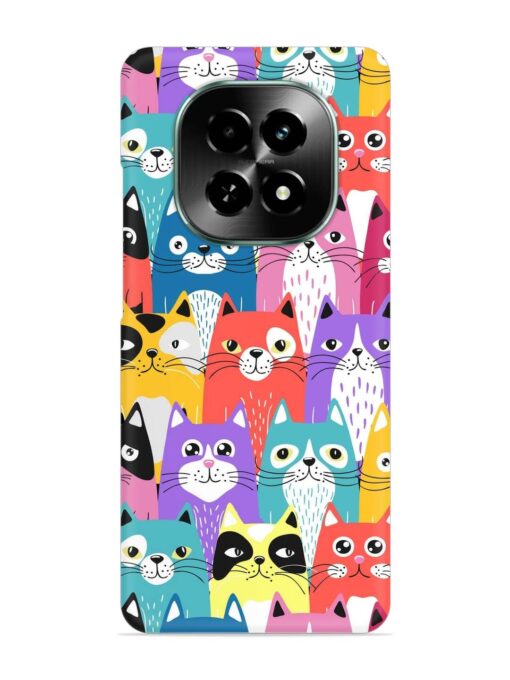 Funny Cartoon Cats Snap Case for Realme C63 (5G)