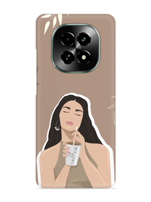 Girl With Coffee Snap Case for Realme C63 (5G)