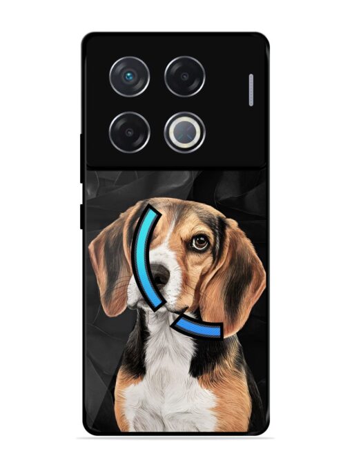 Beagle Portrait Glossy Metal Phone Cover for Infinix Gt 20 Pro (5G)