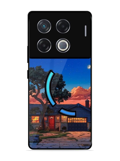 Serene Suburban Twilight Glossy Metal Phone Cover for Infinix Gt 20 Pro (5G)