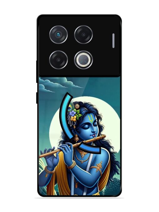 Krishna's Divine Flute Glossy Metal Phone Cover for Infinix Gt 20 Pro (5G)