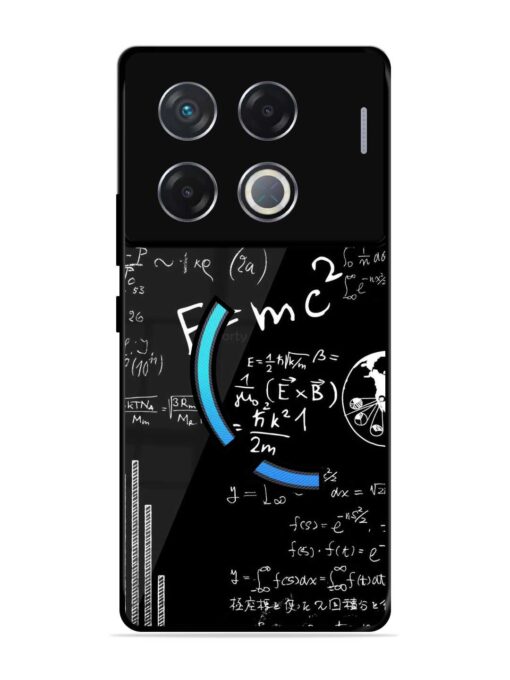 E=Mc2 Mass?Energy Equivalence Glossy Metal Phone Cover for Infinix Gt 20 Pro (5G)