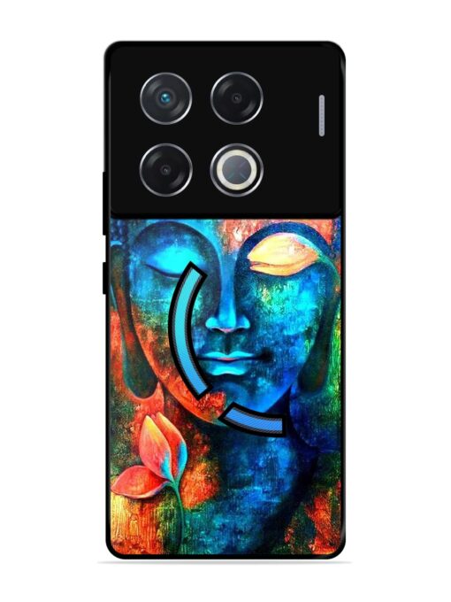 Buddha Painting Glossy Metal Phone Cover for Infinix Gt 20 Pro (5G)