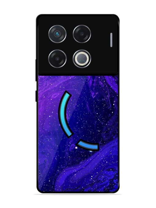 Galaxy Acrylic Abstract Art Glossy Metal Phone Cover for Infinix Gt 20 Pro (5G)