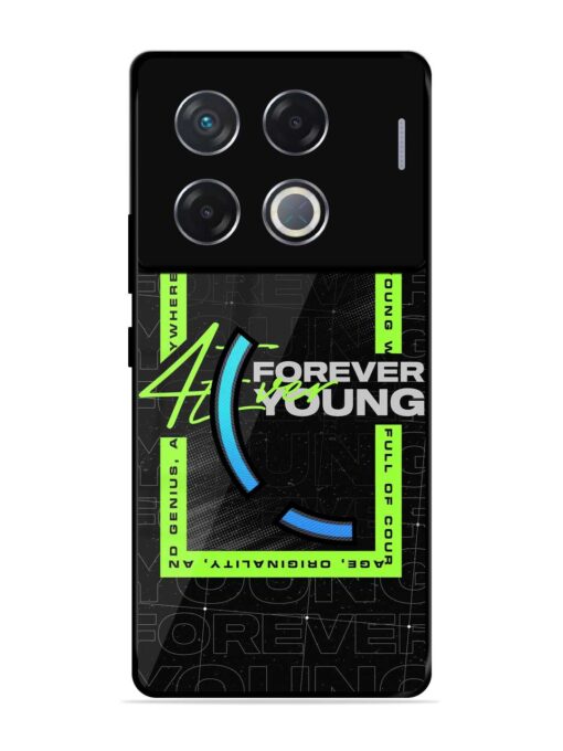 Forever Young Glossy Metal Phone Cover for Infinix Gt 20 Pro (5G)