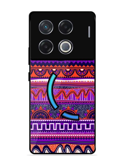 Ethnic Seamless Pattern Glossy Metal TPU Phone Cover for Infinix Gt 20 Pro (5G)