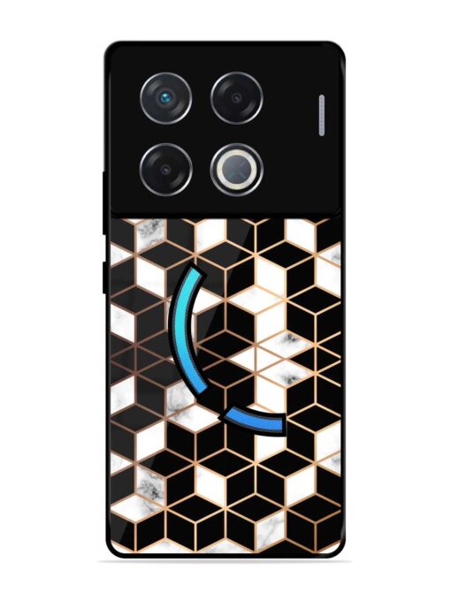 Vector Marble Texture Glossy Metal Phone Cover for Infinix Gt 20 Pro (5G) Zapvi