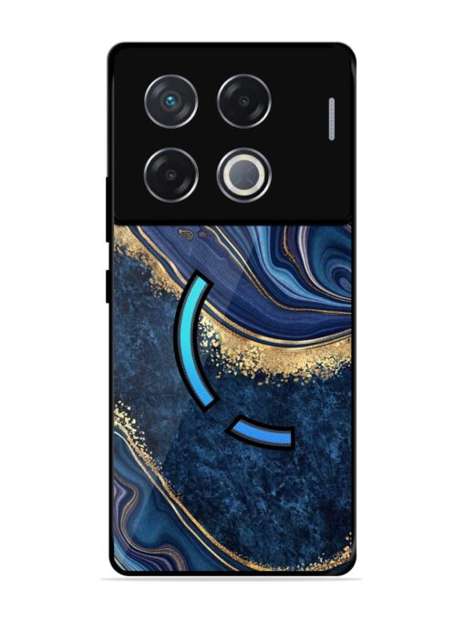 Abstract Background Blue Glossy Metal TPU Phone Cover for Infinix Gt 20 Pro (5G) Zapvi