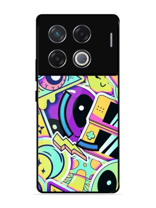 Scratch Art Glossy Metal Phone Cover for Infinix Gt 20 Pro (5G)