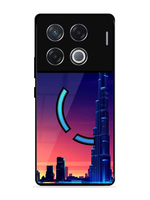 Burj Khalifa Abstract Glossy Metal Phone Cover for Infinix Gt 20 Pro (5G)