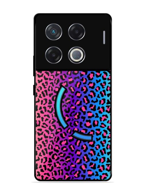 Colorful Leopard Seamless Glossy Metal Phone Cover for Infinix Gt 20 Pro (5G)