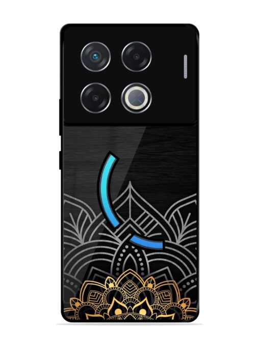 Decorative Golden Pattern Glossy Metal Phone Cover for Infinix Gt 20 Pro (5G)