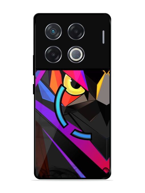 Wpap Owl Glossy Metal Phone Cover for Infinix Gt 20 Pro (5G)