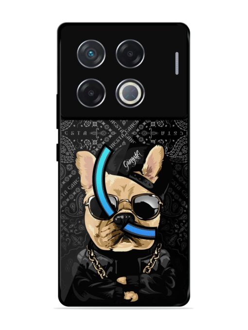 Gangsta Cool Sunmetales Dog Glossy Metal Phone Cover for Infinix Gt 20 Pro (5G)