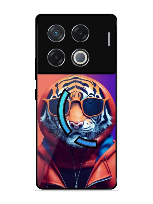 Tiger Animation Glossy Metal Phone Cover for Infinix Gt 20 Pro (5G) Zapvi