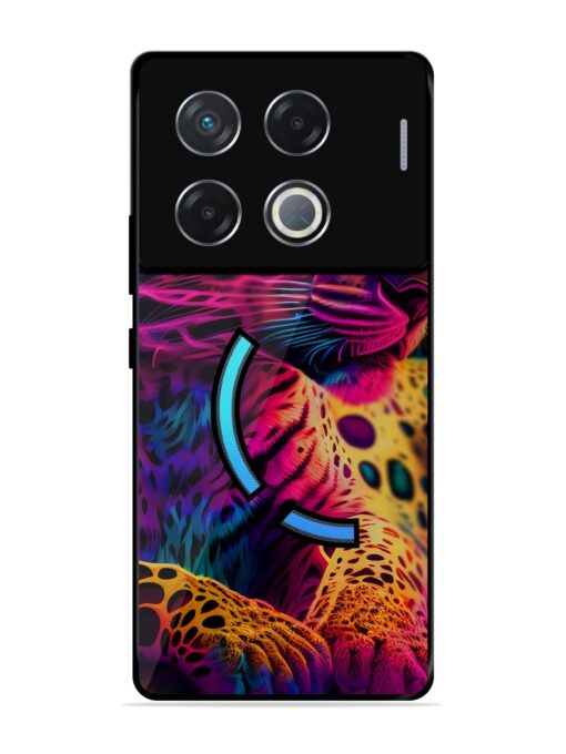 Leopard Art Glossy Metal Phone Cover for Infinix Gt 20 Pro (5G)