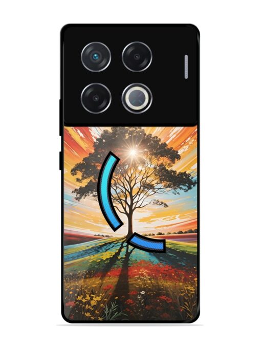 Abstract Tree Colorful Art Glossy Metal Phone Cover for Infinix Gt 20 Pro (5G) Zapvi