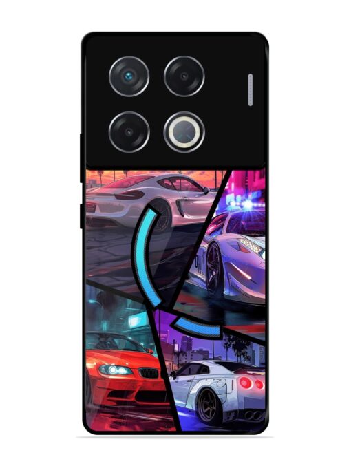 Ride In Pixels Glossy Metal Phone Cover for Infinix Gt 20 Pro (5G)