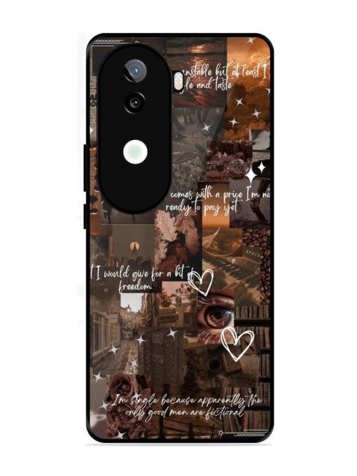 Melancholy Aesthetic Glossy Metal Phone Cover for Iqoo Z9S (5G)