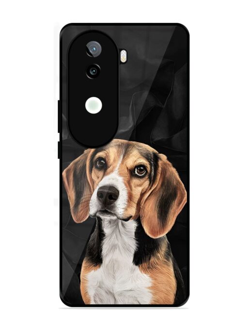 Beagle Portrait Glossy Metal Phone Cover for Iqoo Z9S (5G) Zapvi