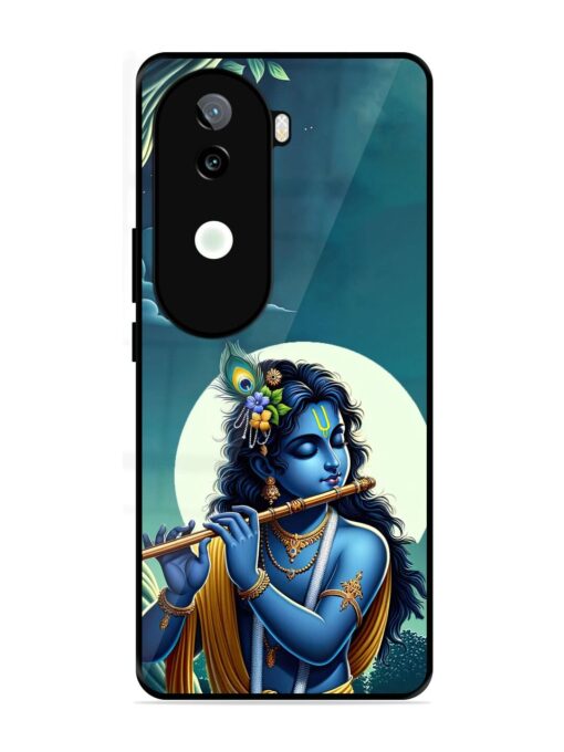 Krishna's Divine Flute Glossy Metal Phone Cover for Iqoo Z9S (5G)