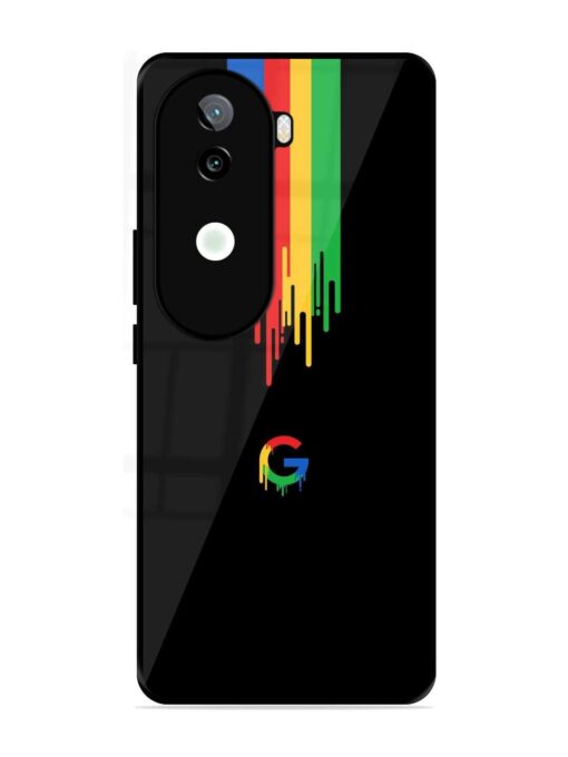 Google Logo Glossy Metal Phone Cover for Iqoo Z9S (5G)