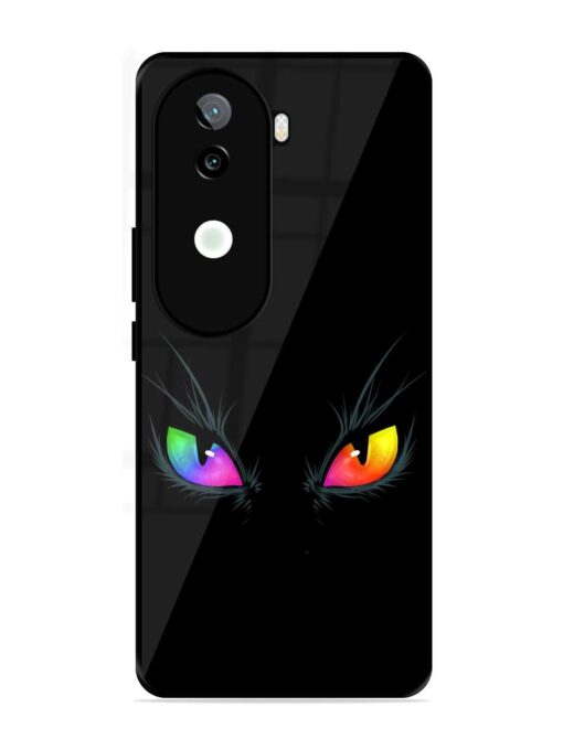 Cat Eyes Glossy Metal Phone Cover for Iqoo Z9S (5G) Zapvi