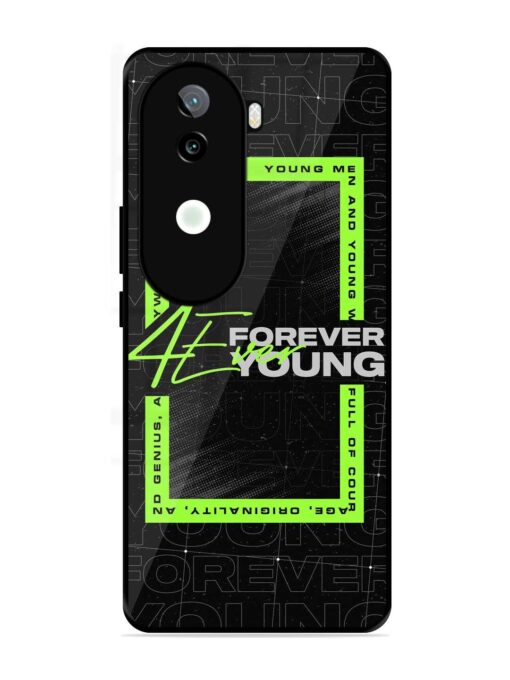 Forever Young Glossy Metal Phone Cover for Iqoo Z9S (5G)