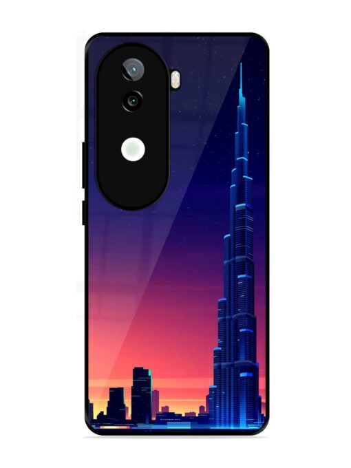 Burj Khalifa Abstract Glossy Metal Phone Cover for Iqoo Z9S (5G)