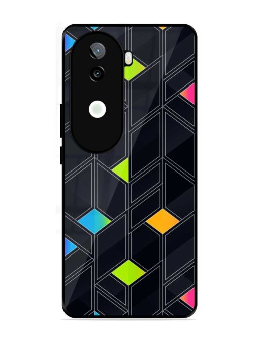 Abstract Mosaic Seamless Glossy Metal Phone Cover for Iqoo Z9S (5G) Zapvi