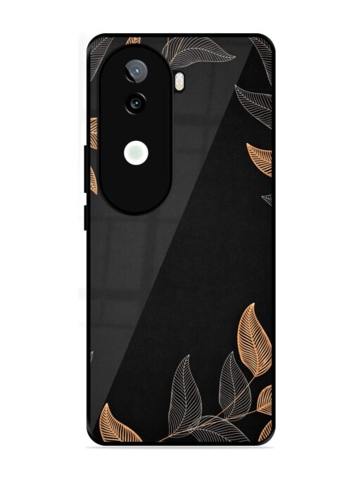 Foliage Art Glossy Metal Phone Cover for Iqoo Z9S (5G)