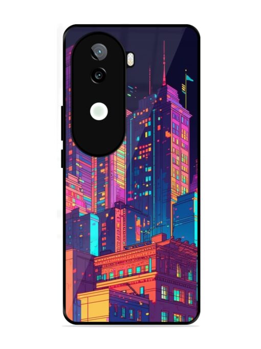 City View Glossy Metal Phone Cover for Iqoo Z9S (5G)