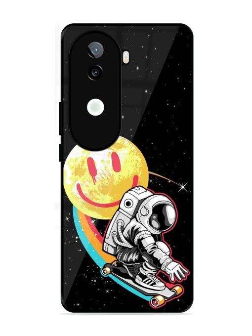 Astronaut Art Glossy Metal Phone Cover for Iqoo Z9S (5G) Zapvi