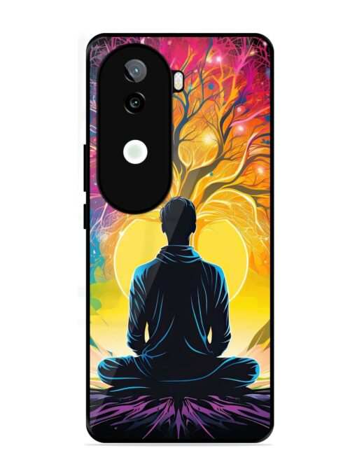 Mind Colourful Glossy Metal Phone Cover for Iqoo Z9S (5G)