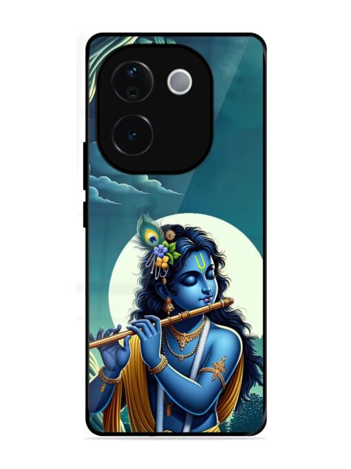 Krishna's Divine Flute Glossy Metal Phone Cover for Iqoo Z9S Pro (5G)