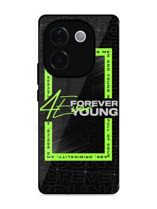 Forever Young Glossy Metal Phone Cover for Iqoo Z9S Pro (5G)