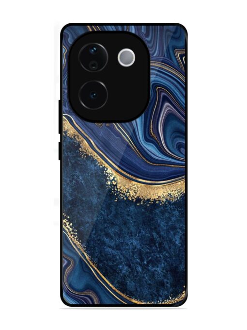 Abstract Background Blue Glossy Metal TPU Phone Cover for Iqoo Z9S Pro (5G) Zapvi