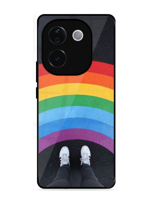 Legs Rainbow Glossy Metal TPU Phone Cover for Iqoo Z9S Pro (5G)